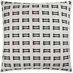 Tassels Tuxedo Global White Large Throw Pillow Insert - LOOMLAN - D.V. Kap - Throw Pillows