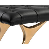 Taylen Leather Backless Bench - LOOMLAN - SUNPAN - Bedroom Benches