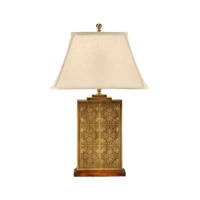 Tea Box Brass Crafted Golden Table Lamp - LOOMLAN - Wildwood - Table Lamps