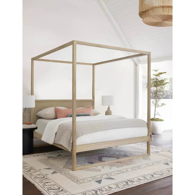 Teak Wood Canopy Poster Bed King or Queen - LOOMLAN - Artesia - Beds