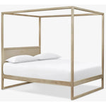 Teak Wood Canopy Poster Bed King or Queen - LOOMLAN - Artesia - Beds