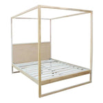 Teak Wood Canopy Poster Bed King or Queen - LOOMLAN - Artesia - Beds