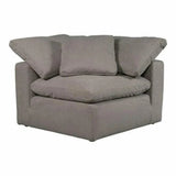 Terra Grey Stain Resistant Modular Corner Chair - LOOMLAN - Moe's Home - Modular Components