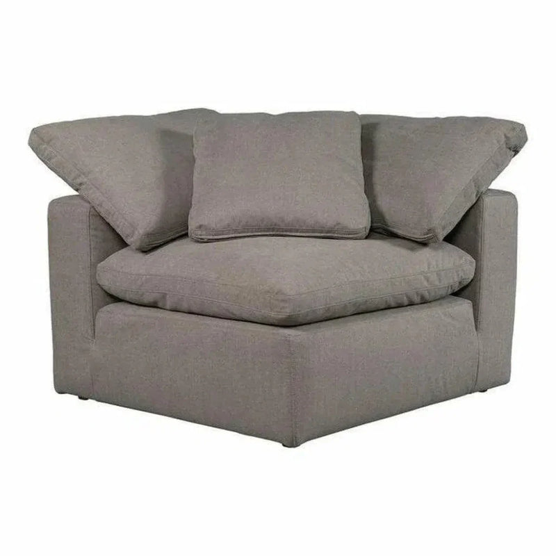 Terra Grey Stain Resistant Modular Corner Chair - LOOMLAN - Moe's Home - Modular Components