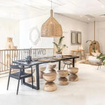 Teshi Rattan Made Handmade Hanging Lamp - LOOMLAN - Artesia - Pendants