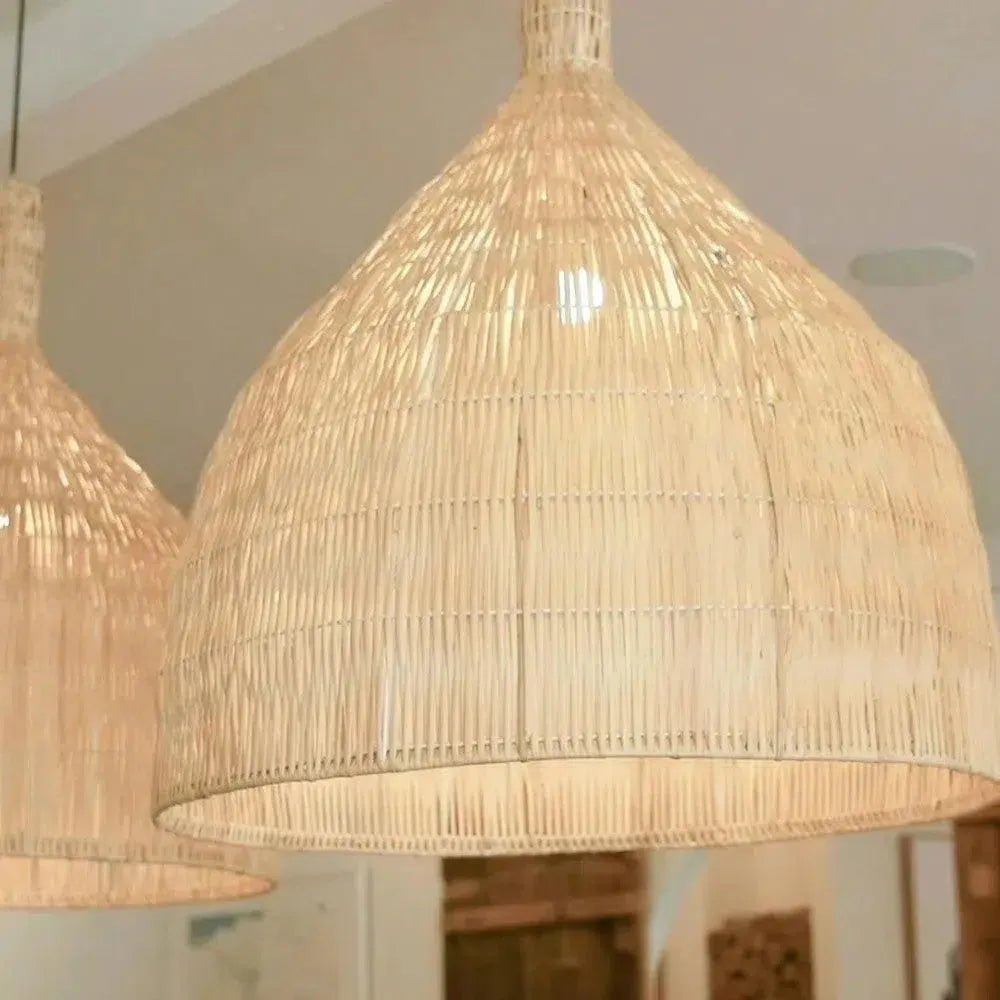 Teshi Rattan Made Handmade Hanging Lamp - LOOMLAN - Artesia - Pendants