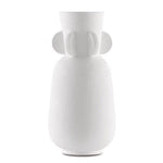 Textured White Happy 40 Wings White Vase - LOOMLAN - Currey & Co - Vases & Jars