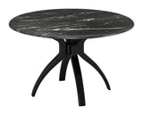 Sumay Steel Black Round Dining Table