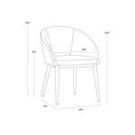 Thatcher Leather Armless Dining Armchair - LOOMLAN - SUNPAN - Dining Chairs