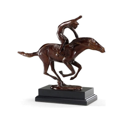 The Racer Brown Brass Sculpture - LOOMLAN - Wildwood - Statues & Sculptures