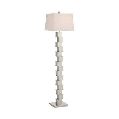 The Square Mile Nickel Finish Floor Lamp - LOOMLAN - Wildwood - Floor Lamps