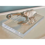 Thibault Decorative Silver Lobster Sculpture - LOOMLAN - Wildwood - Statues & Sculptures