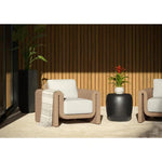 Tibi Fabric Outdoor Lounge Chair - LOOMLAN - SUNPAN - Outdoor Lounge Chairs