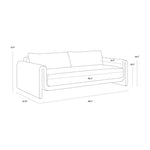 Tibi Performance Fabric Outdoor Modern Sofa - LOOMLAN - SUNPAN - Outdoor Sofas & Loveseats