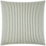 Ticking Farmhouse Stripes White Large Throw Pillow - LOOMLAN - D.V. Kap - Throw Pillows