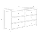 Tierra Wooden Rattan Stylish Dresser - LOOMLAN - SUNPAN - Dressers