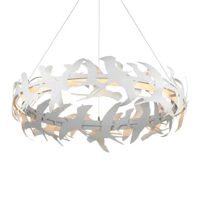 Tijereta 1 - Light White Chandelier - LOOMLAN - Currey & Co - Chandeliers