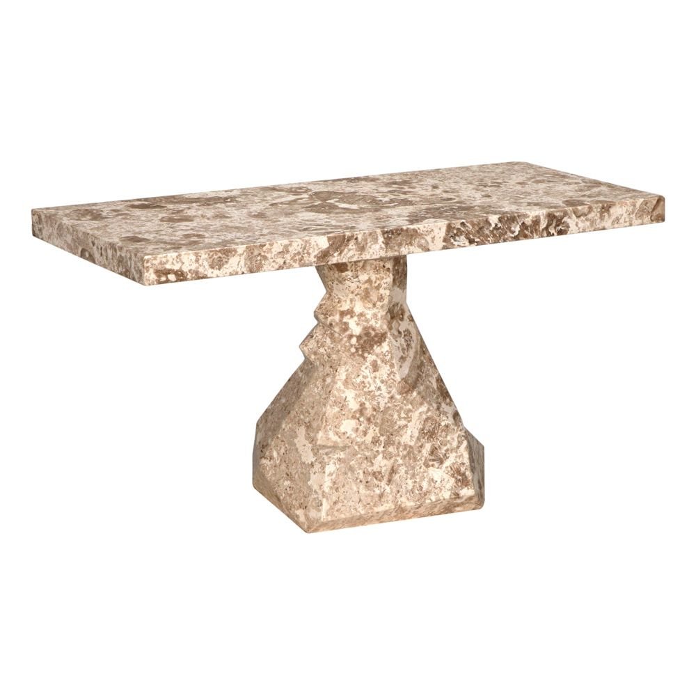 Tilden Marble Made Rectangular Console Table - LOOMLAN - Console Tables