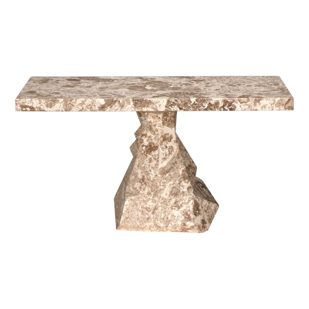 Tilden Marble Made Rectangular Console Table - LOOMLAN - Console Tables