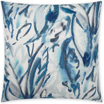 Tisane Ocean Abstract Floral Blue Large Throw Pillow - LOOMLAN - D.V. Kap - Throw Pillows