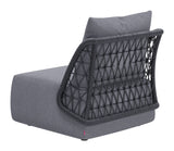 Mekan Gray Armless Accent Chair