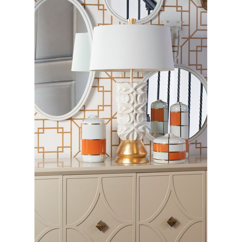 Tobago White Iron Framed Wall Mirror - LOOMLAN - Wildwood - Wall Mirrors