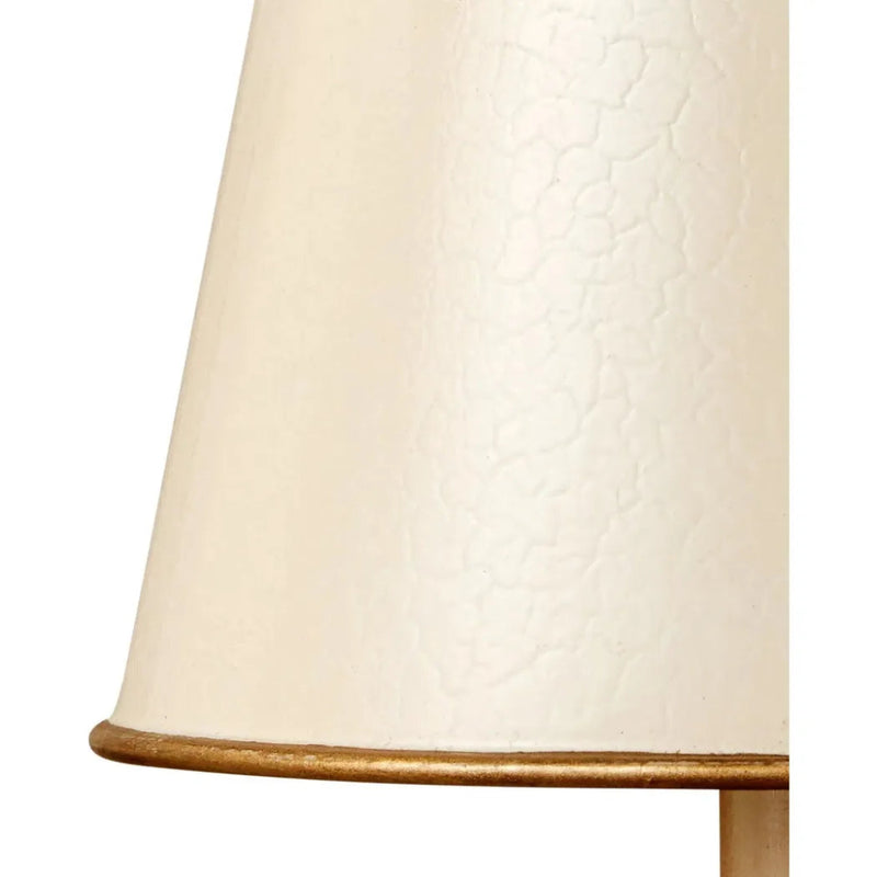 Tole Metal Ivory Tapered Chandelier Shade - LOOMLAN - Currey & Co - Chandeliers