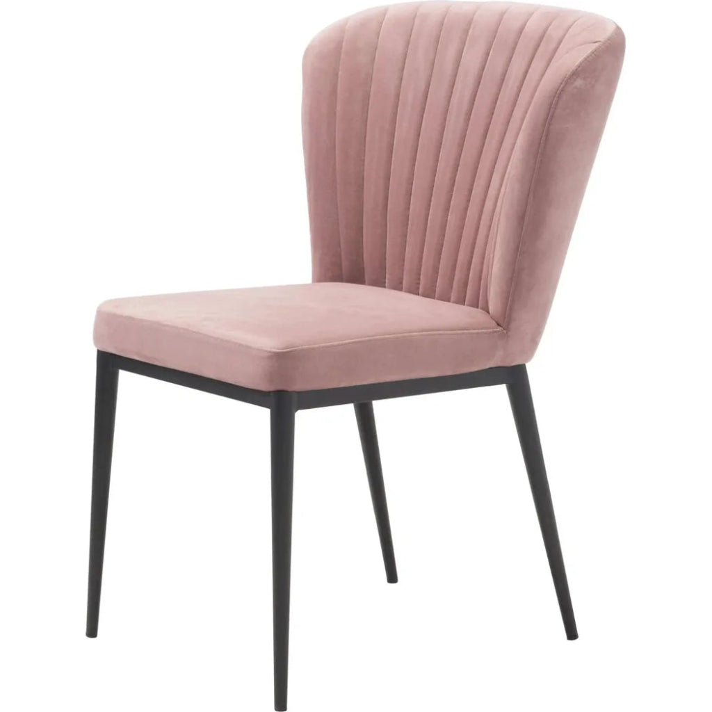 Tolivere Dining Chair (Set of 2) Pink - LOOMLAN - Zuo Modern - Dining Chairs