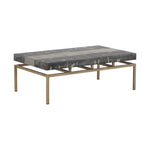 Toreno Coffee Table Antique Brass Iron Patina - LOOMLAN - SUNPAN - Coffee Tables