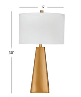 Torrington Gold Polyresin Table Lamp - LOOMLAN - Bassett Mirror - Table Lamps