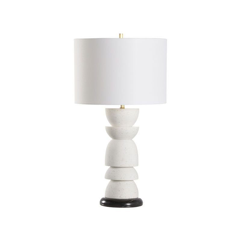 Totem Sleek Design And Marble Base Table Lamp - LOOMLAN - Wildwood - Table Lamps