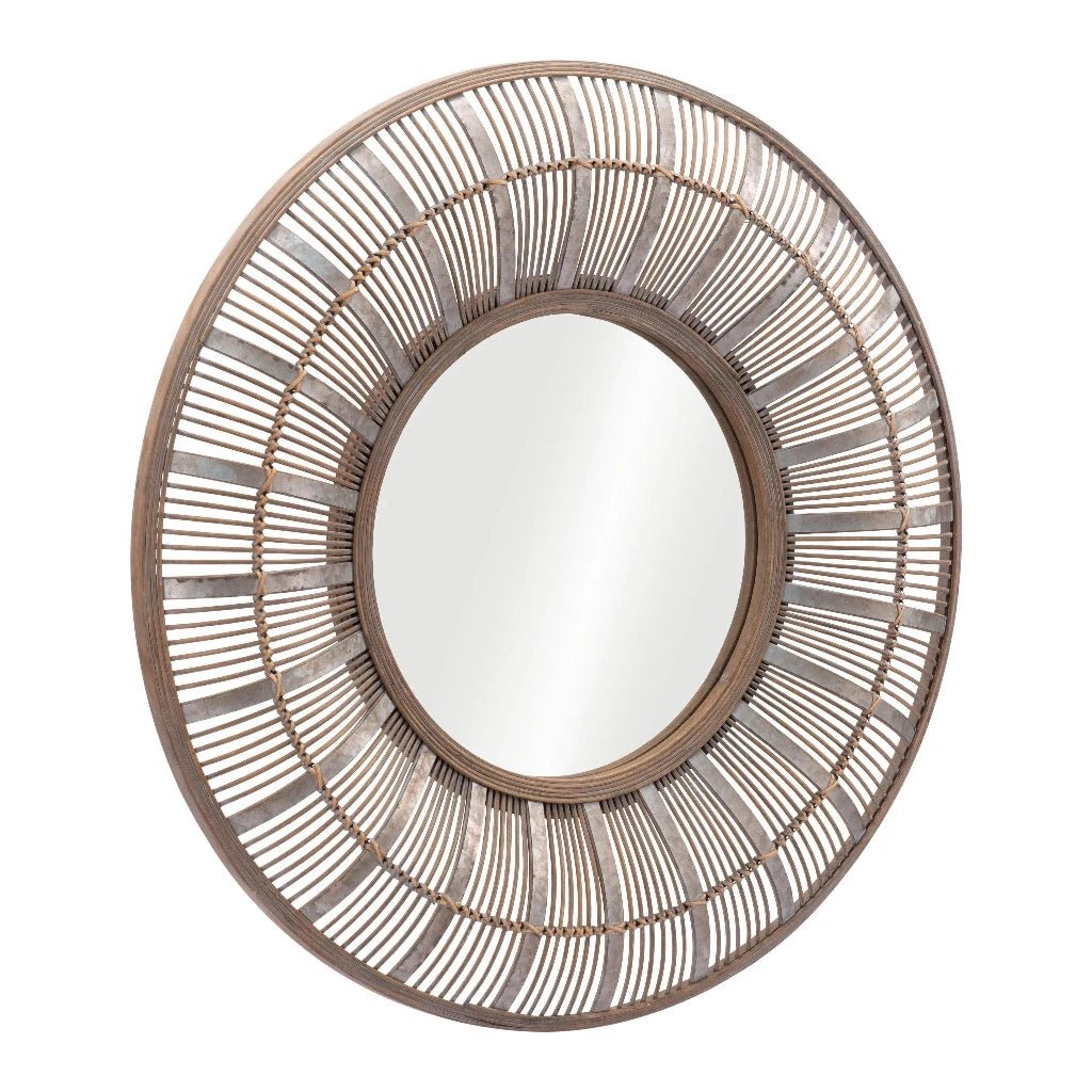 Toto Mirror Antique Gold - LOOMLAN - Zuo Modern - Wall Mirrors