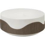 Tranquility Round White Outdoor Coffee Table - LOOMLAN - Seasonal Living - Outdoor Coffee Tables