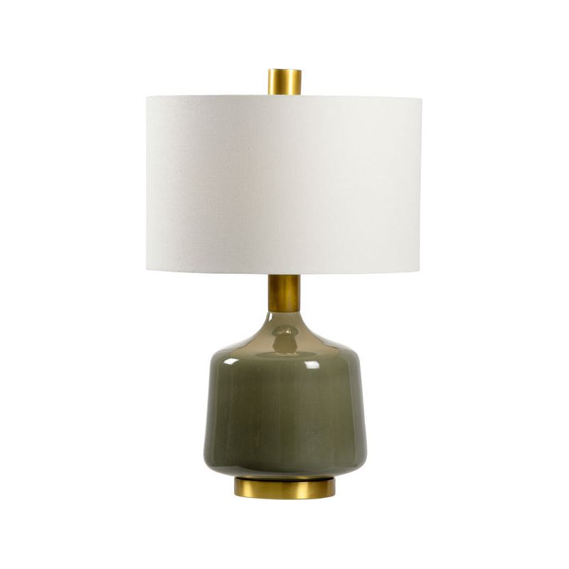 Tremont Green Glazed Ceramic Table Lamp - LOOMLAN - Wildwood - Table Lamps