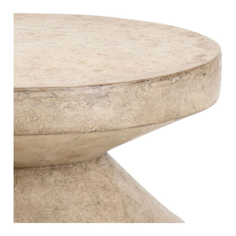 Triptic Concrete Finish Round Stool - LOOMLAN - Wildwood - Poufs and Stools