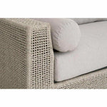 Tropez Outdoor 90" Sofa Taupe Rope Pumice Gray Teak - LOOMLAN - Essentials For Living - Outdoor Sofas & Loveseats