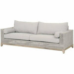 Tropez Outdoor 90" Sofa Taupe Rope Pumice Gray Teak - LOOMLAN - Essentials For Living - Outdoor Sofas & Loveseats