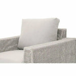 Tropez Outdoor Lounge Chair Taupe White Rope - LOOMLAN - Essentials For Living - Outdoor Lounge Chairs