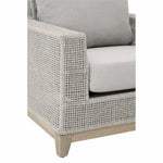 Tropez Outdoor Lounge Chair Taupe White Rope - LOOMLAN - Essentials For Living - Outdoor Lounge Chairs