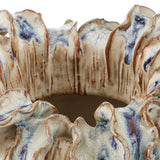 Tropical Crown Textured Finish Ceramic Vase - LOOMLAN - Currey & Co - Vases & Jars