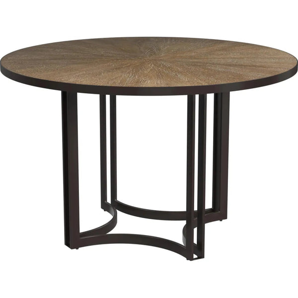 TruccoBlack Round Dining Table - LOOMLAN - Bassett Mirror - Dining Tables
