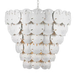 Tulum 8 - Light Extra White Chandelier - LOOMLAN - Currey & Co - Chandeliers