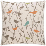 Twitter Orange Throw Pillow With Insert - LOOMLAN - Throw Pillows