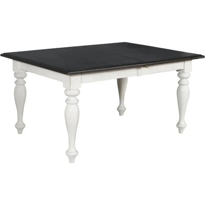 Two Tone White Extendable Dining Table - LOOMLAN - Sunny D - Dining Tables