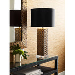 Ujamaa Square Base Brown Table Lamp - LOOMLAN - Wildwood - Table Lamps