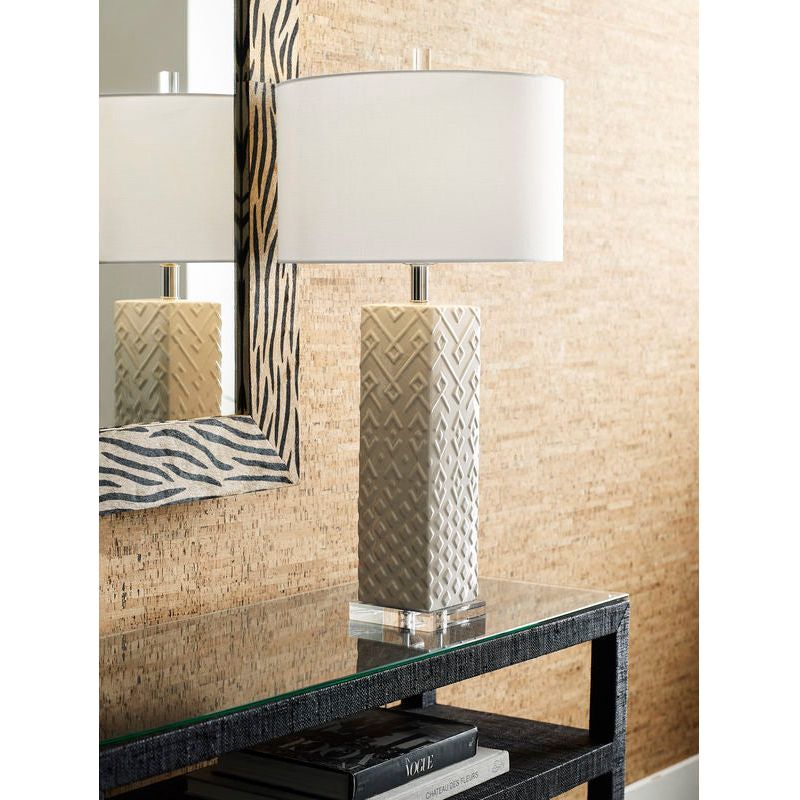 Ujamaa White Table Lamp - LOOMLAN - Wildwood - Table Lamps