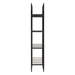 Ulla Industrial Steel Black Bookcase - LOOMLAN - Bookcases