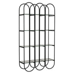 Ulla Industrial Steel Black Bookcase - LOOMLAN - Bookcases