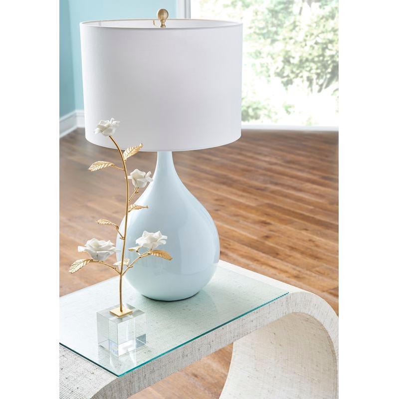 Underhill Blue Ceramic Glaze Finish Table Lamp - LOOMLAN - Chelsea House - Table Lamps