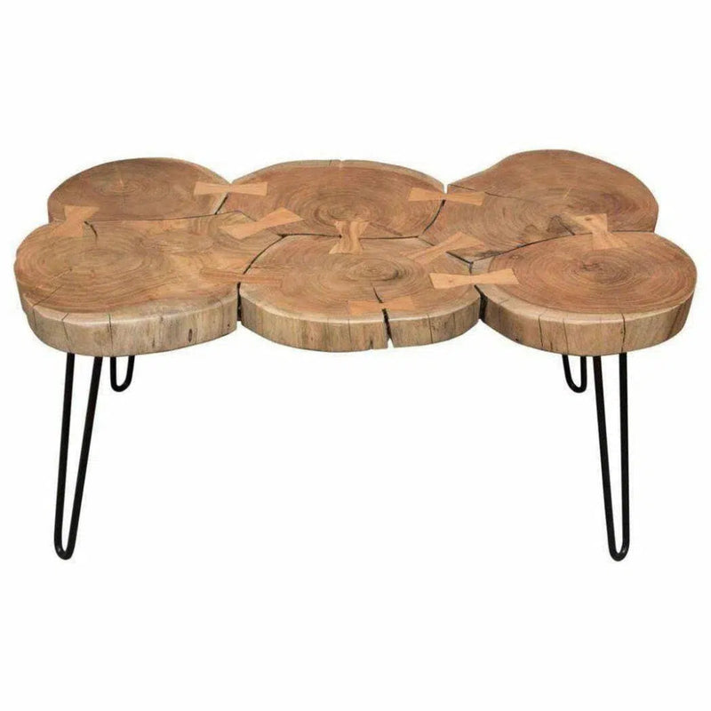 Unique Live Edge Rectangle Cocktail Table - LOOMLAN - Diamond Sofa - Coffee Tables